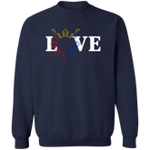 Love and Sun and Stars Unisex Crewneck Pullover Sweatshirt